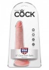 Dildo king cock 6 cock with balls flesh