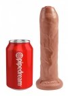 Realistyczne dildo z ruchomym napletkiem jak skóra penis 17,8 cm