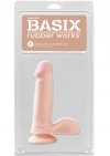 Dildo z jądrami sztuczny penis na mocnej przyssawce 15 cm