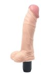 Realistyczne dildo wibrujące z jądrami 17,8 cm