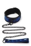 Whipsmart diamond collar and leash blue