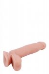 Realistyczne miękkie dildo na przyssawce z jądrami 18 cm