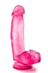 Żelowy penis na przyssawce dildo 18 cm