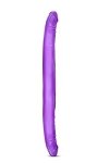 Żylaste dwustronne dildo dla par 42 cm