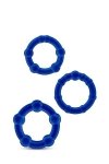 Zestaw Stay Hard Beaded Cockrings Blue