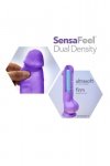 Gigantyczne różowe  dildo z jądrami penetrator waginy 35,5 cm