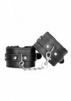 Kajdanki plush bonded leather hand cuffs