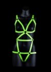 Harness uprząż na całe ciało świecące w ciemności L/XL