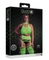 Two Piece with Crop Top and Stockings  XL/XXXXL