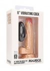 Wibrujące naturalne dildo z pilotem 20 cm