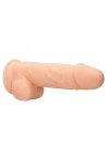 Dildo z jądrami na przyssawce 21,6 cm