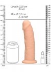 Dildo bez jąder na przyssawce 22,8 cm