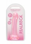 REALISTYCZNE DILDO ANALNE NA PRZYSSAWCE RÓŻOWE 17,8 CM