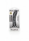 Zakrzywiony penis dildo na przyssawce czarny 20 cm