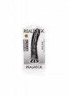 Zakrzywiony penis dildo na przyssawce czarny 23 cm