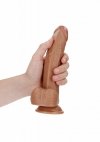 Jak prawdziwy penis dildo na przyssawce 20 cm