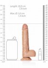 Naturalny penis na mocnej przyssawce dildo 17,8 cm