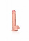 XXL Realistyczne dildo  z jądrami na przyssawce  30,5 cm