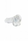 Realistyczne żelowe dildo penis na przyssawce transparentny 25,4 cm