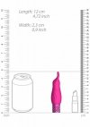 Mały elegancki masażer z wibrującą wypustką
