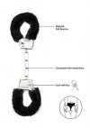 Furry handcuffs - black