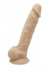 Realistyczne dildo z jądrami żylasty penis na przyssawce 23 cm