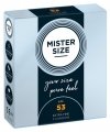 Prezerwatywy naturalny lateks Mister Size 53mm 3 sztuki