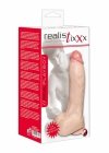 Dildo jak prawdziwy penis z jądrami na przyssawce 23 cm