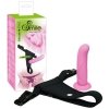 Strap-on uprząż dildo na przyssawce sztuczny penis 14,5 cm