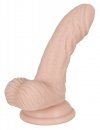 Realistyczne dildo z jądrami penis na przyssawce 14,5 cm