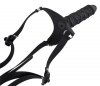 Regulowany strap-on uprząż realistyczne żylaste dildo 17 cm