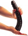 Duże czarne realistyczne dildo penis z żyłami 28 cm