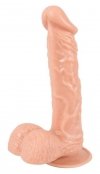 Realistyczny penis z jądrami na przyssawce 20 cm 