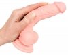 Realistyczne żylaste dildo z jądrami penis na przyssawce 18 cm