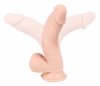 Elastyczne realistyczne dildo penis z przyssawką 24 cm