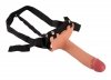 Realistyczne dildo wydłużenie penisa proteza strap-on pierścień na jądra 19,5 cm