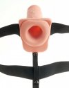 Realistyczne dildo sztuczny penis proteza kutasa z jądrami strap on 17,8 cm