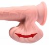 Miękkie realistyczne dildo z żyłami na przyssawce 23 cm 
