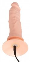 Elastyczne wibrujące dildo na przyssawce 21,5 cm
