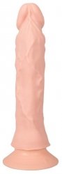 Elastyczne wibrujące dildo na przyssawce 21,5 cm