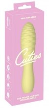 Cuties mini wibrator masażer z wypustkami żółty