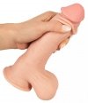 REALISTYCZNE DILDO Z RUCHOMĄ SKÓRĄ 20 CM