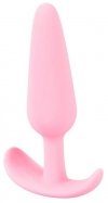 Stożkowy korek analny plug z uchwytem Cuties Plugs różowy