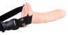 Realistyczny wibrator strap on cyber skóra 17 cm