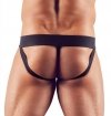 Jockstrapy męskie z siateczki prześwitujące czarne Men´s Jock S
