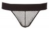 Jockstrapy męskie z siateczki prześwitujące czarne Men´s Jock XL