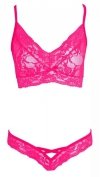 Różowa zmysłowa sex bielizna Cottelli  L/XL