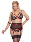 Mega seksowny komplet bielizny Cottelli 2XL
