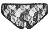 Czarne majteczki koronkowe z dziurką Cottelli XL
