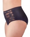 Czarne sex figi z wysokim stanem Cottelli 2XL